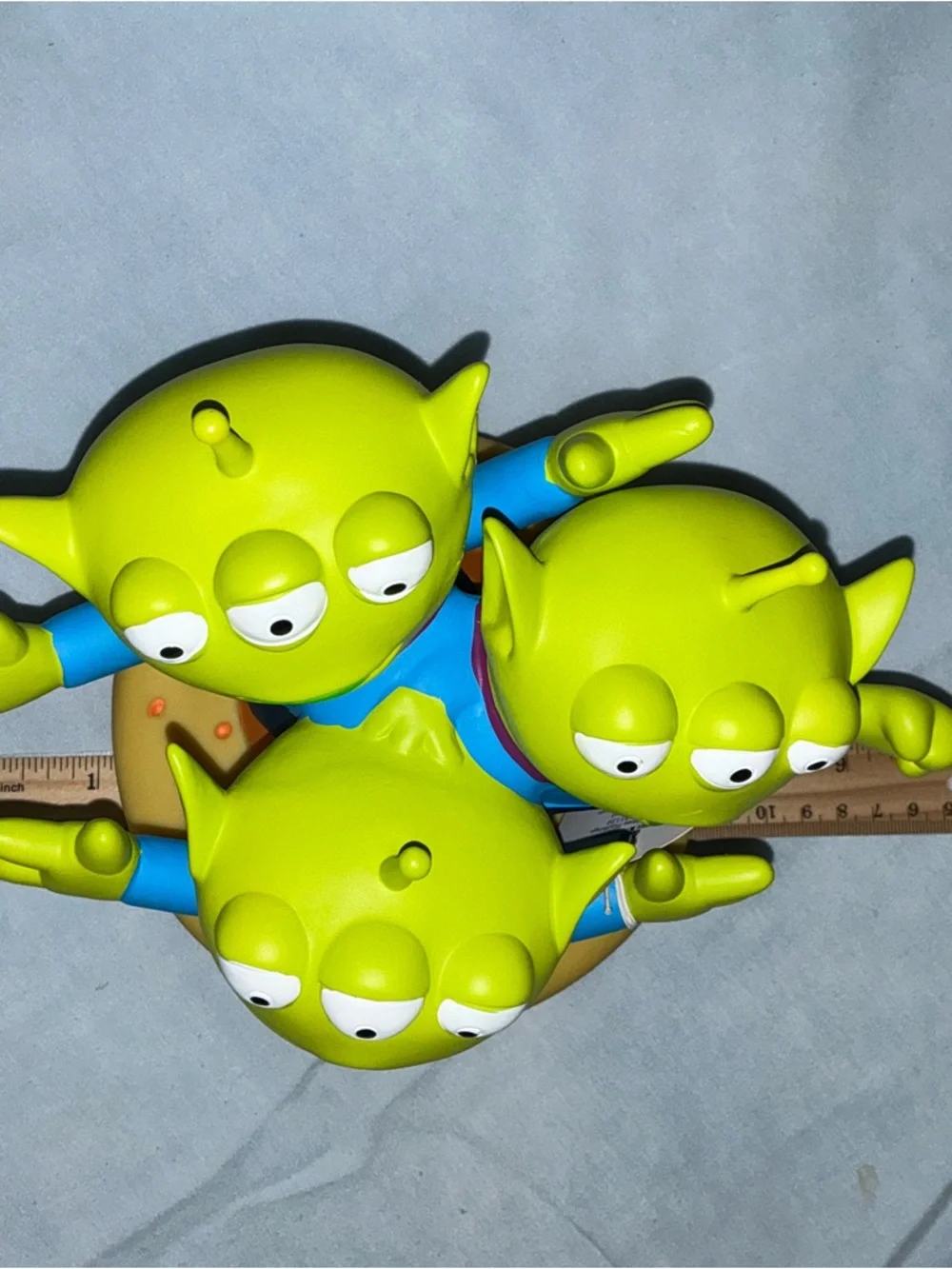 The Claw Green Alien Toy Coin Bank Blue Outfit Standing - Picture 15 of 16